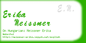 erika meissner business card